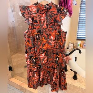 Corey Lynn Calter Roanne Ruffle Tier Mini Dress Women's S